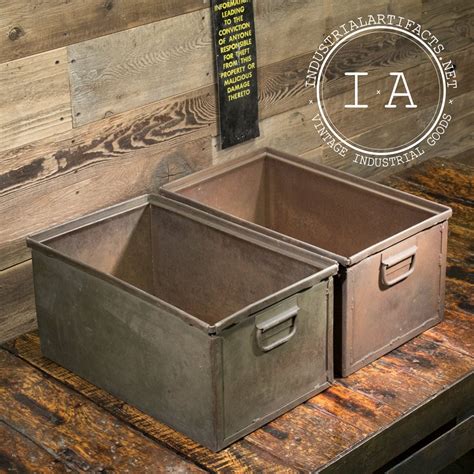 Metal Vintage Storage Box 